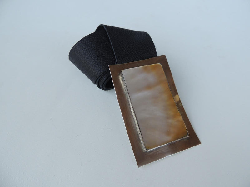 Cinturon Nacar Rectangular