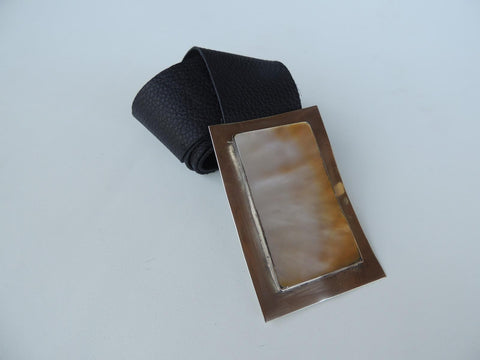 Cinturon Nacar Rectangular