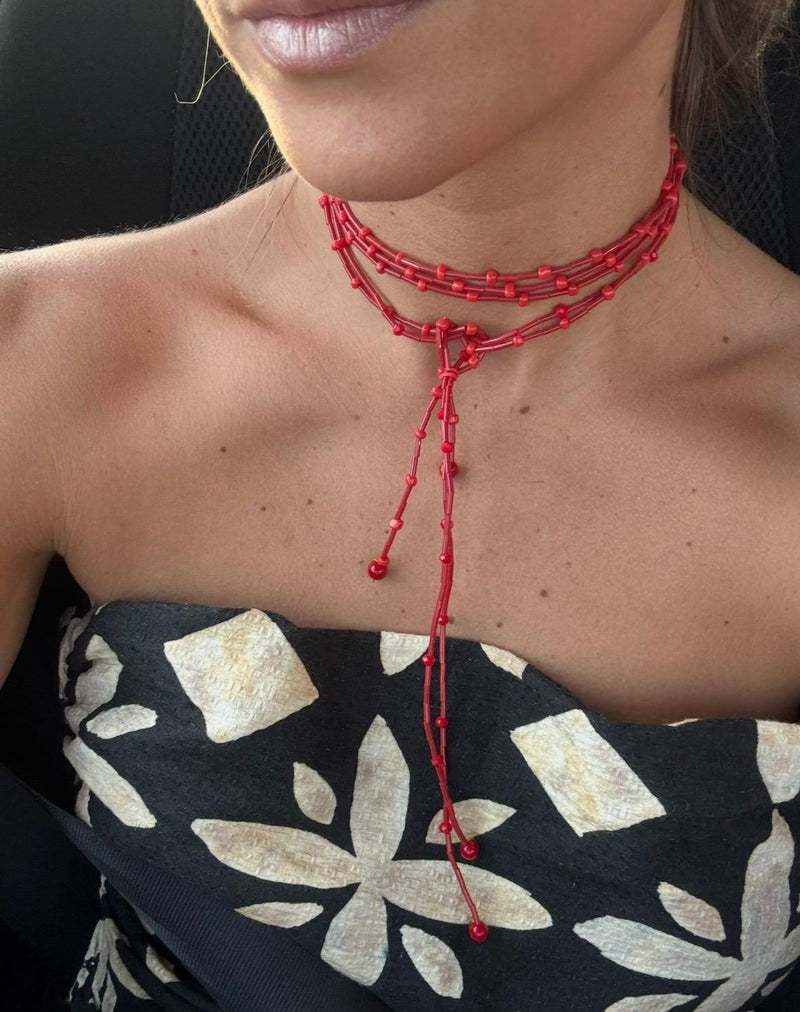 Collar Corbatin Rojo