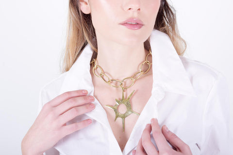 Collar Galaxia Cadena Dorado
